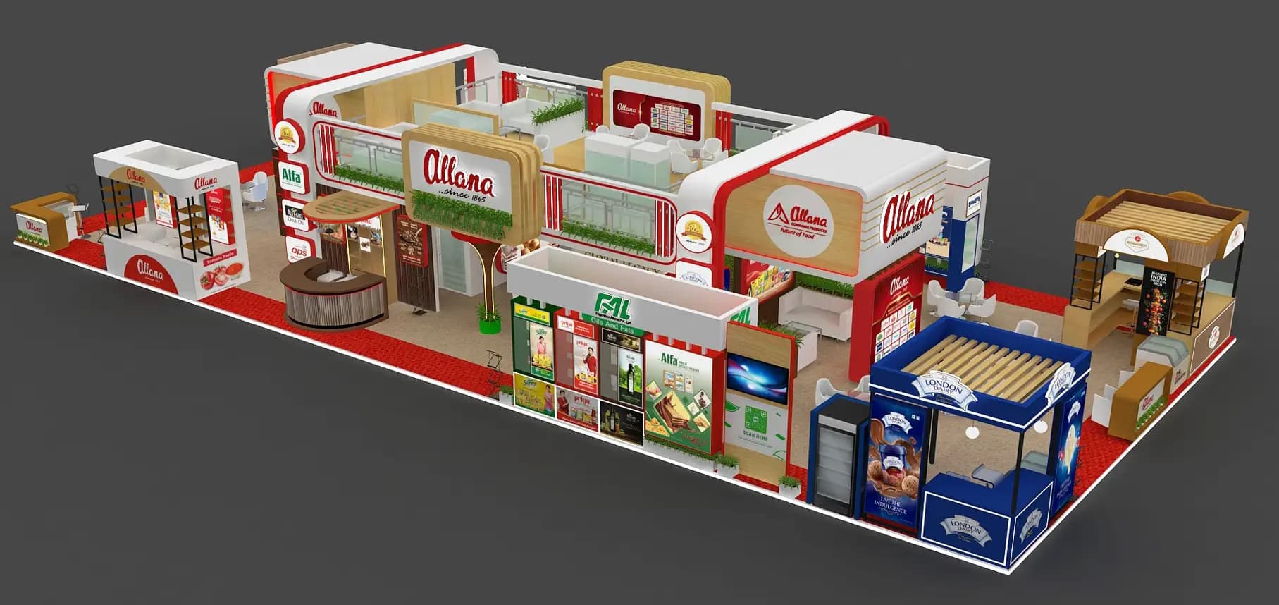 Double Decker Exhibition Stands in Dubai