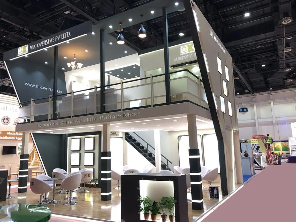 double decker exhibition stands in Dubai