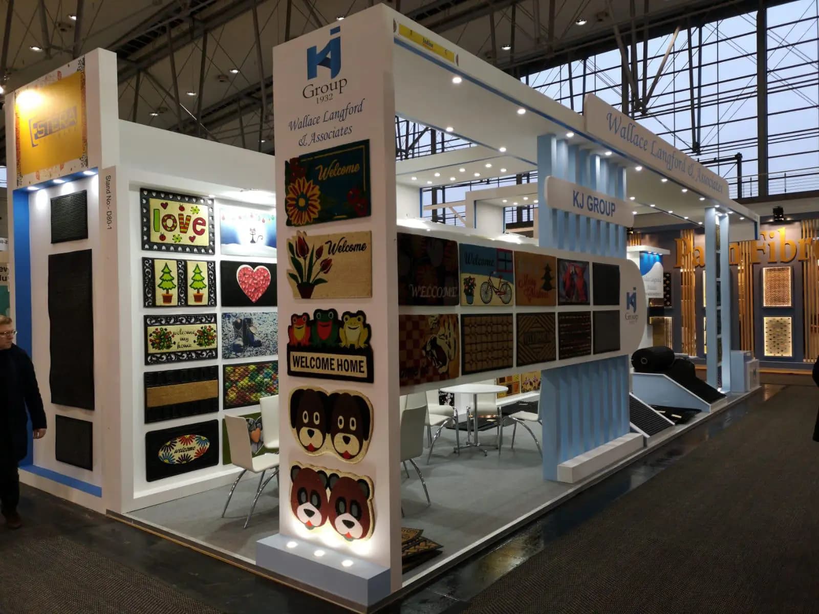 Large custom trade show booth for an exhibition in the UAE