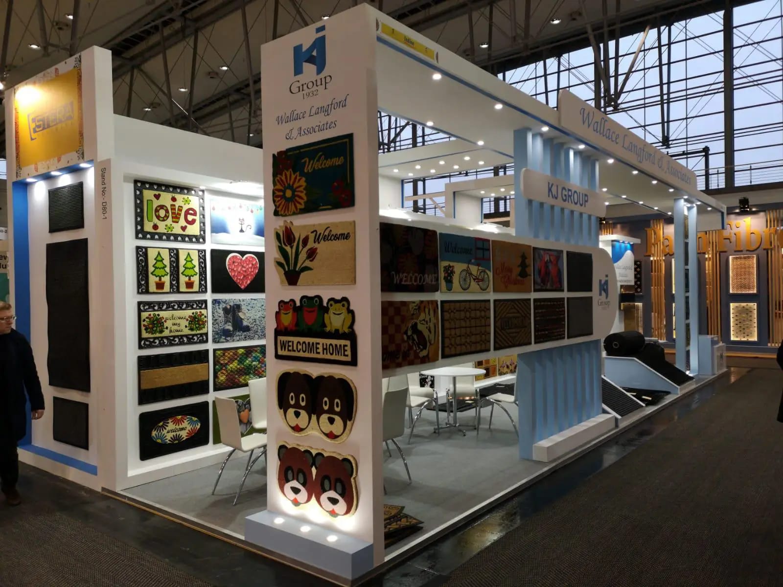 Large custom trade show booth for an exhibition in the UAE