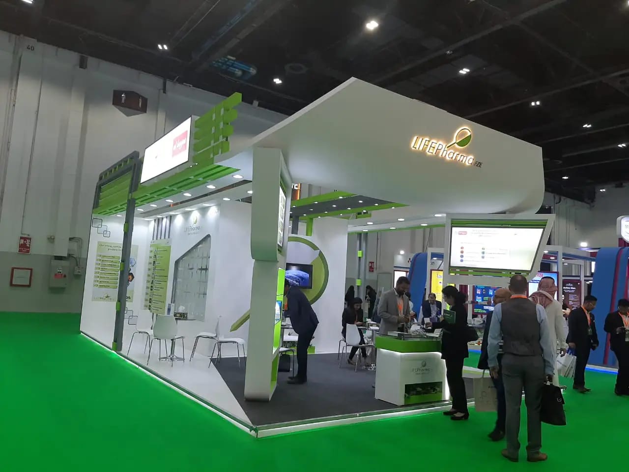 Award-style custom exhibition stand by Chronicle Exhibits Dubai