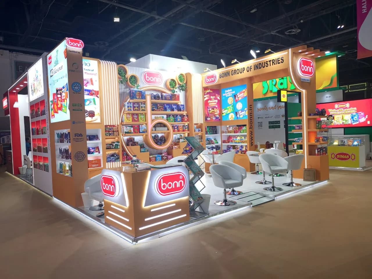 Bonn wooden stand at ISM Middle East 2025, Dubai