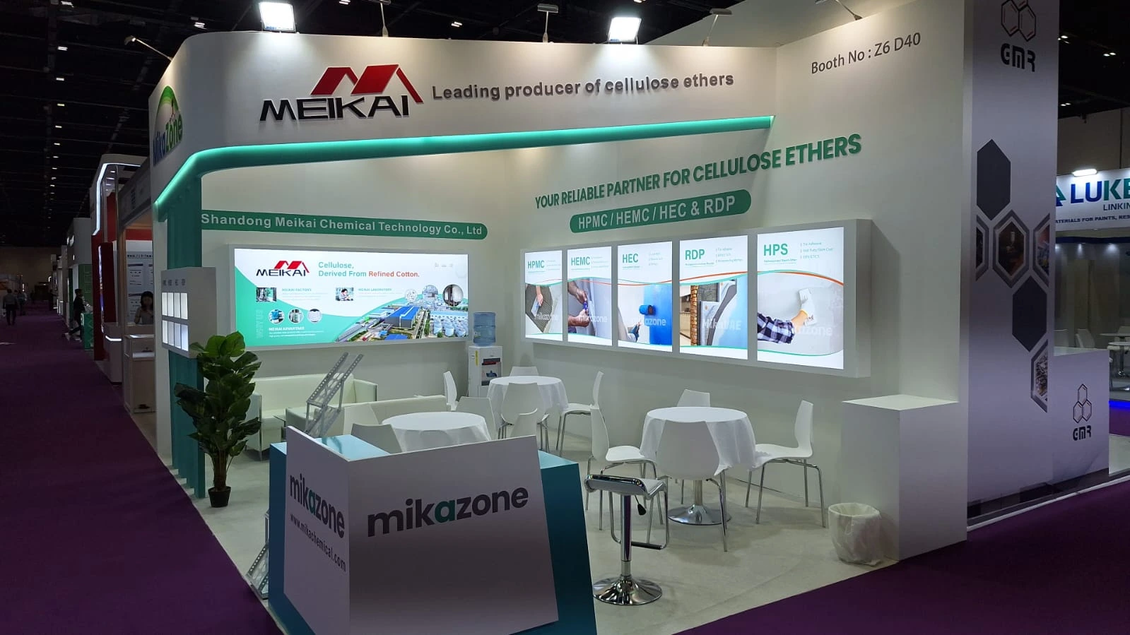 booth setup by exhibition stand builder in Dubai